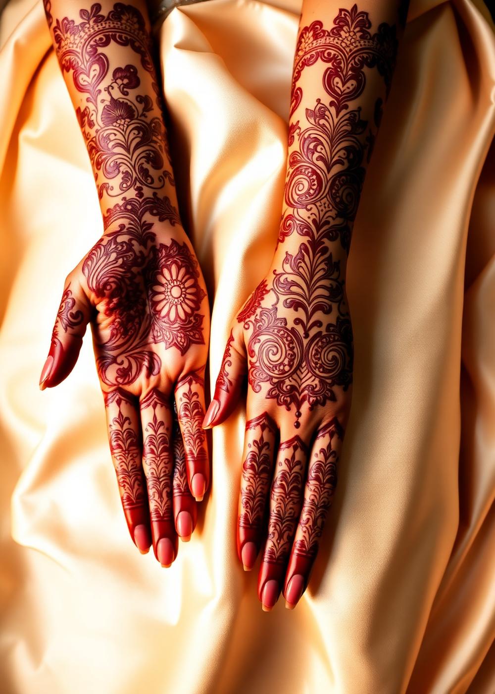 Bridal mehendi design — Full Bridal Hands & Arms